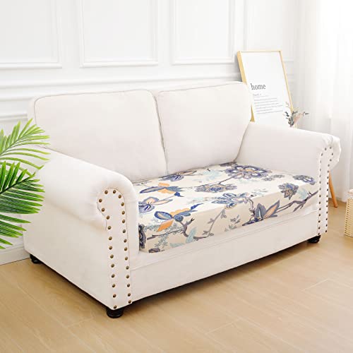 hyha Printed Couch Cushion Covers, Sofa Covers Washable for 2 Cushion Couch - color: Beige, size: Seat Cover Medium