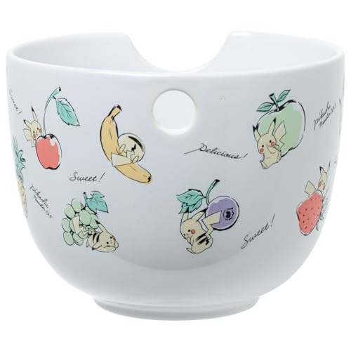 Silver Buffalo Pokémon Pikachu Fruit, Ramen Bowl with Chopsticks, 20oz - color: Pokemon Pikachu Fruits Spoon, size: 20 Ounces (With Spoon)