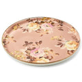 MACKENZIE-CHILDS Enamel Round Tray, Wild Rose Mauve - color: Mauve Wild Rose