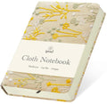 Embroidered Pocket Notebook for Women, A6 Mini Cloth Journal, Hardcover, 264 Pages, 4x6 Small Lined Notebook & Sketchbook, Beautiful Diary, Little Notepad, Apricot Yellow. - color: A6-Dandelion Apricot