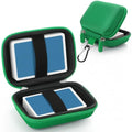 Sanwuta 4 Pcs Travel Card Games Case, Playing Card Case, Eva, Black, Green - color: Green
