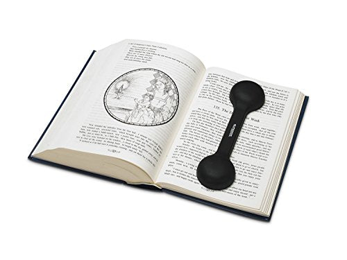 Bookmark/Weight-Page Holder-Holds Books Open and in Place-Black-by Superior Essentials - color: Black