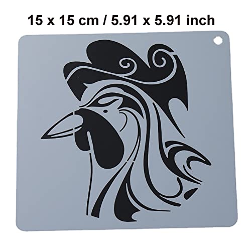 Animal Stencils, 12 Chinese Zodiac, Reusable Animal Head Stencil
