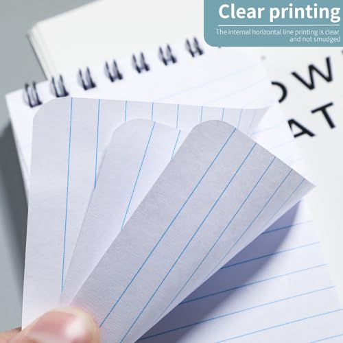 QiCheng Pocket Notebook Mini Notepad Small Spiral Notebooks 3X5Inch - size: 12-1