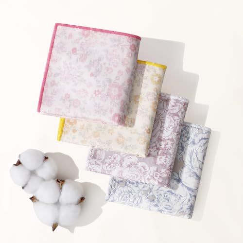 Handkerchiefs for Women, Soft Muslin Cotton Womens Handkerchiefs - color: Mixed Color