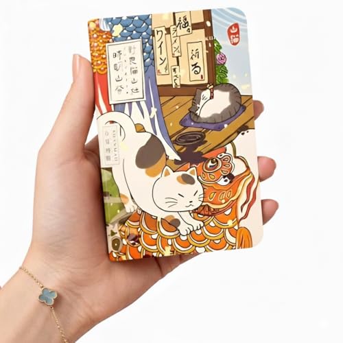 KetA Japanese Koinobori (Fish Flag Festival) Pocket Notebook, Cute Kawaii A6 Journal for Women, Small Purse Notebook for On-the-Go Writing, Japanese Stationery Gift, 4.7 x 3 inch, 160 pages - color: Time-Illuminated Mountain Festival