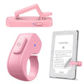 Page Turner Ring for Kindle,Remote Control for iPhone iPad Tablets eReaders - color: Pink