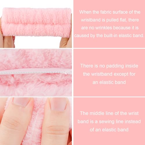 SuPoo 9 Pcs Skincare Headbands Snail Spa Headband and Wristband Set Alien Pink Face Wash Wristbands Cute Makeup Hair Band for Washing Face Wrap Head Towel Wrist Towels for Shower - color: Green blue pink