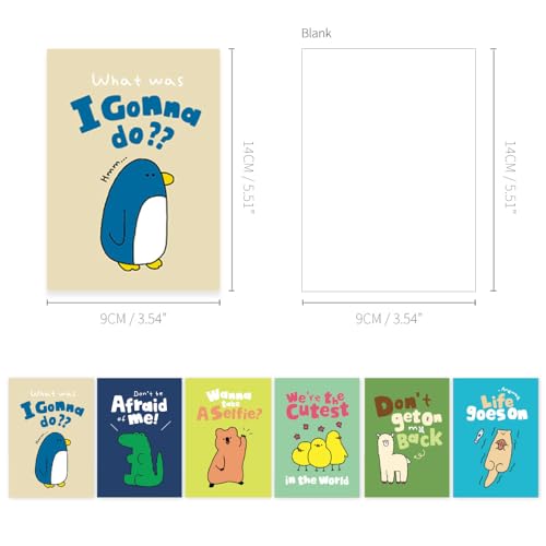 Monolike Mini Storytown Ver.2 Blank Note 6P B SET_105x148mm, 48pages - color: Storytown Ver.2 B-SET