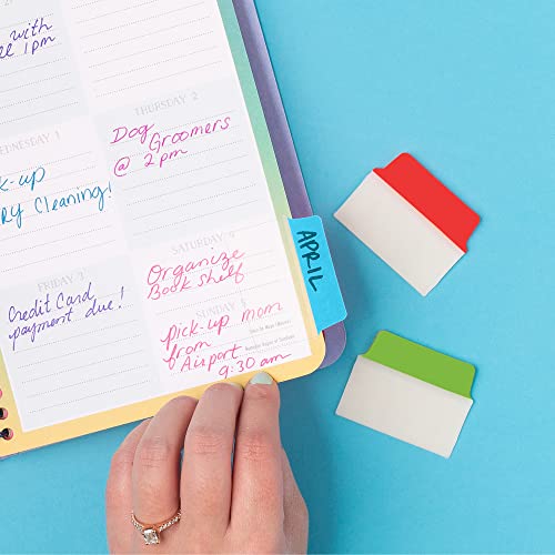 Avery Multiuse Ultra Tabs, 2" x 1.5", 2-Side Writable, Red/Blue/Green, 24 Repositionable Tabs (74754) - color: Red/Blue/Green, size: 24 tabs, style: 24 tabs