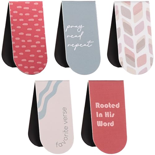 DiverseBee Magnetic Bible Bookmarks, 5 Pack (Pray) - color: Pray