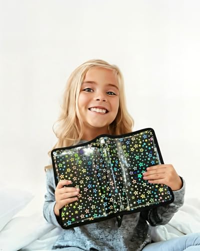 4 Pocket Card Binder for Boys, Cute A5 Clear Kpop Photocard Binder - color: A Black, size: 4-Pocket