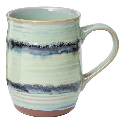 Bosmarlin Extra Large Ceramic Coffee Mug, 23 Oz, Dishwasher and Microwave Safe, Oversized Big Tea Cup for Office and Home (Turquoise Blue, 1) - color: Turquoise Blue