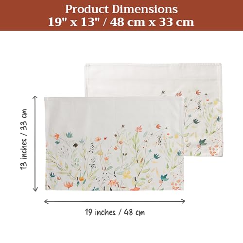 Maison d' Hermine Placemats Set of 4 Reusable 100% Cotton (13"x19") - color: 005 - Colmar, size: 13" X 19" (Pack of 4)