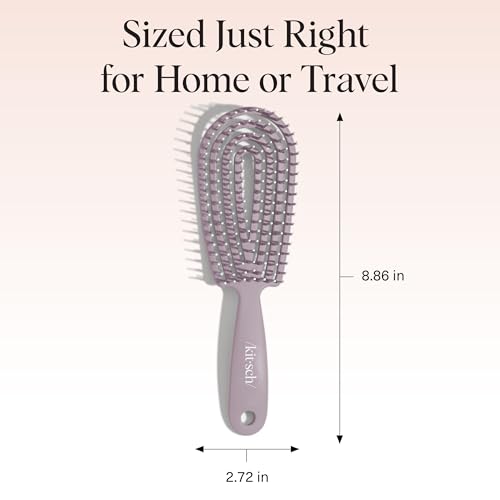 Kitsch Flexi Flow Detangler Brush, Hair Brushes For Women - Soft Violet - color: Soft Violet, size: 1 pc