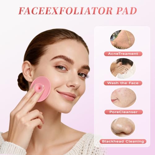10 Pcs Silicone Face Mask Applicators With Silicone Face Scrubber And Razor For Women Face, Mask Applicator Tool, Face Exfoliator Scrubber, All Skin Types, Reusable