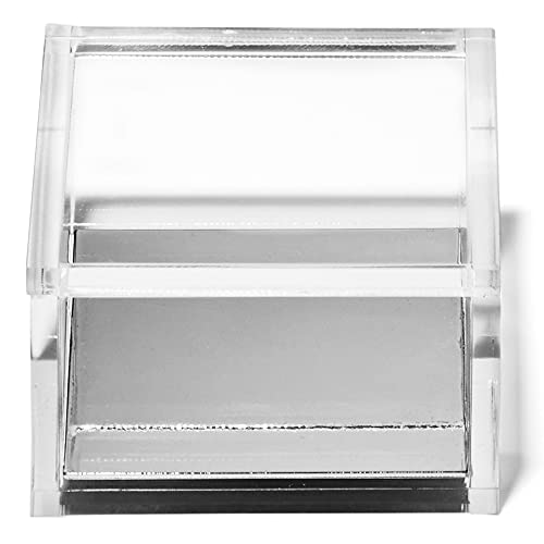 OfficeGoods Acrylic Desk Organizer with Silver Base, Small - color: Silver, size: Small