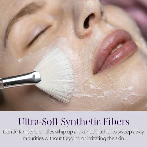 Saian Facial Cleansing Brush, Fan Style Skincare Brushes - Set of 2