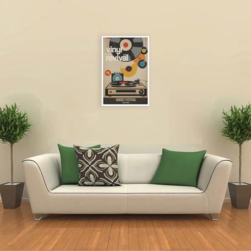 Vintage Japanese Records Poster Retro Music Records Canvas Wall Art Modern Mid Century Vinyl Lover Aesthetic Prints Painting For Home Bedroom Dorm Living Room Wall Decor 12x16in Unframed - color: Multi 04 Unframed, size: 12"L x 16"W