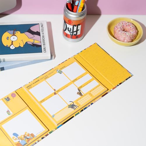 Grupo Erik The Simpsons Weekly Planner & Sticky Notes Set - Gifts, Merch - color: The Simpsons