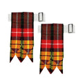 Men's Men's Tartans Kilt Flashes with Heavy Buckle Elastic Adjusters Fit - color: Buchanan-1p