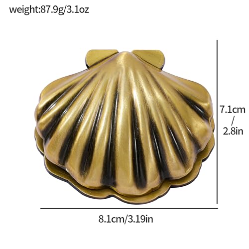 Vintage Ocean Bookmark Clip, 4 Color Starfish Shell Octopus for Book Lovers - color: Seashell Style a