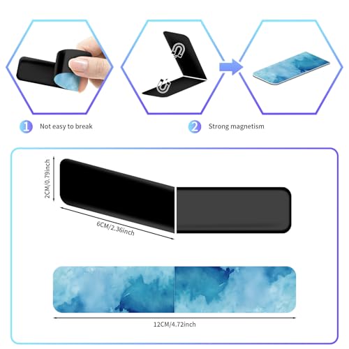 48 Pieces Magnetic Bookmarks Magnet Page Markers - Book Marks for Reading Women & Men with Storage Boxes - Cute Magnet Bookmark Clips for Reading Pleasure（Watercolor） - size: 48, style: Watercolor Style