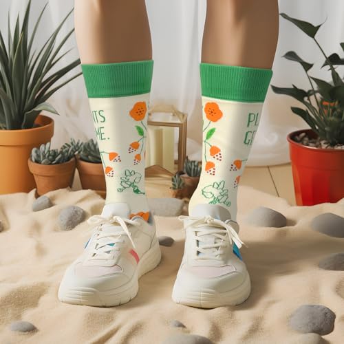 Funny Socks for Women and Teenage Girls, Cute Crazy Unique Novelty Gifts - color: H-flower-c