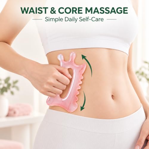 Resin Body Gua Sha Tool, Face Massage, Muscle Scraper Tool - color: Dusty Pink