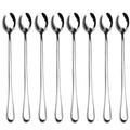 9-inch Long Handle Stirring Spoon, Ice Tea Coffee Spoon, Stainless Steel Cocktail Mixing Spoons - Set of 8