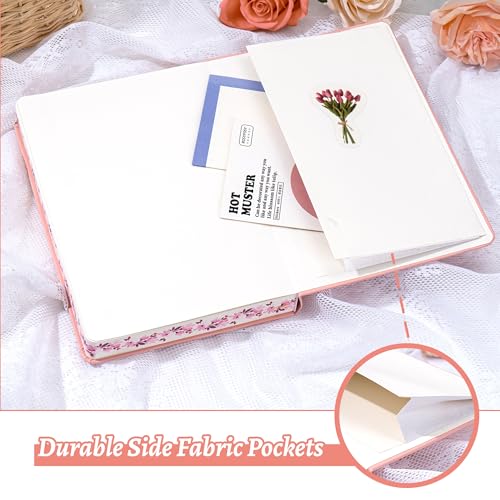 MINICAGIE Lined Floral Journal Notebook for Women 192 Pages A5 - color: Pink