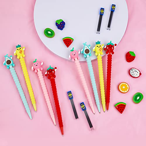 24PCS Cute Mechanical Pencil Set, 8PCS Pastel Mechanical Pencil 0.5mm