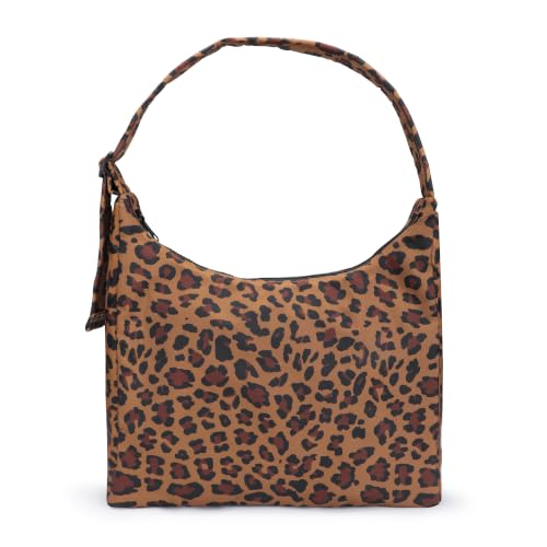 FASTFAIRY Nylon Shoulder Bag: Lightweight Adjustable Strap - color: Large-leopard, size: Large