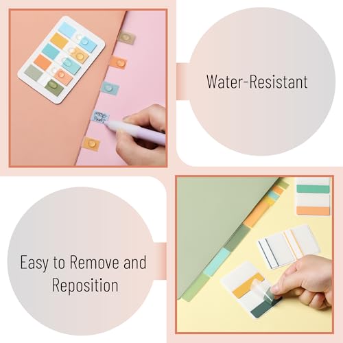 Mr. Pen- Sticky Index Tabs, 500 Pcs, 21 Sets, Colorful - color: Garden