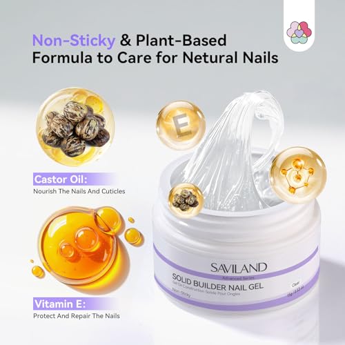 SAVILAND Solid Builder Nail Gel Non-Sticky 3D Nail Gel - size: 15g