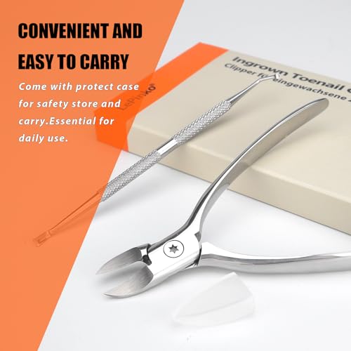 LePinko Podiatrist Toenail Clippers, Thick and Ingrown Nails Clippers, 2PCS - size: 2 pieces
