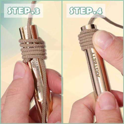 Double-Head Rosary Knotting Tool, Rosary Knot Maker Brass Tool - color: Gold