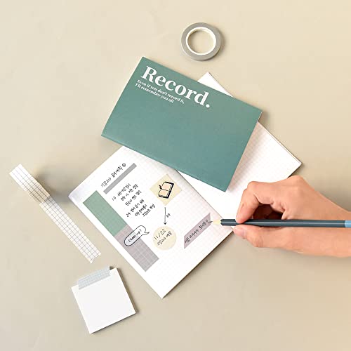 Monolike Mini THEME Grid Note 6P SET_Mini note, Pocket note, Grid note, a portable note, 105x148mm, 48pages - color: Mini THEME Grid Note 6P