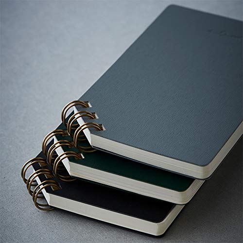Japanese Ring Note Pad, Grey, Dot Grid