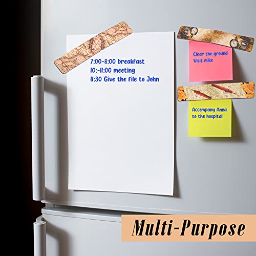 Tenare 12 Pcs Magnetic Bookmarks 12 Style Magnet Page Markers, Retro - style: Retro