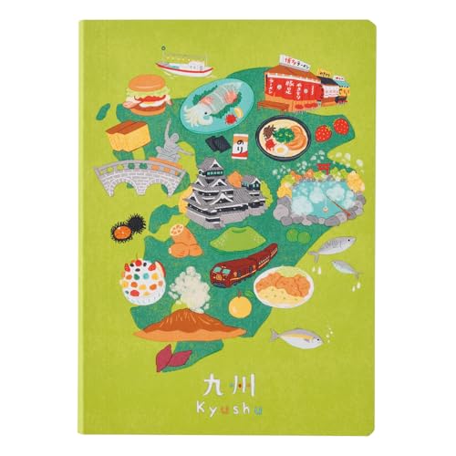 NOLTY JAPAN NOTE, A6 Notebook Featuring Japanese Design, Kyushu, JP0106 - color: Kyushu