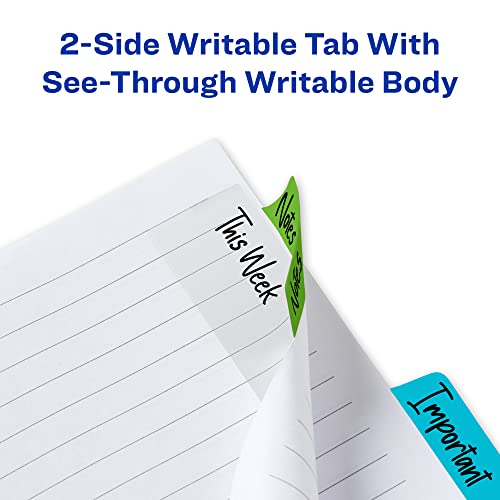 Avery Multiuse Ultra Tabs, 2" x 1.5", 2-Side Writable, Red/Blue/Green, 24 Repositionable Tabs (74754) - color: Red/Blue/Green, size: 24 tabs, style: 24 tabs