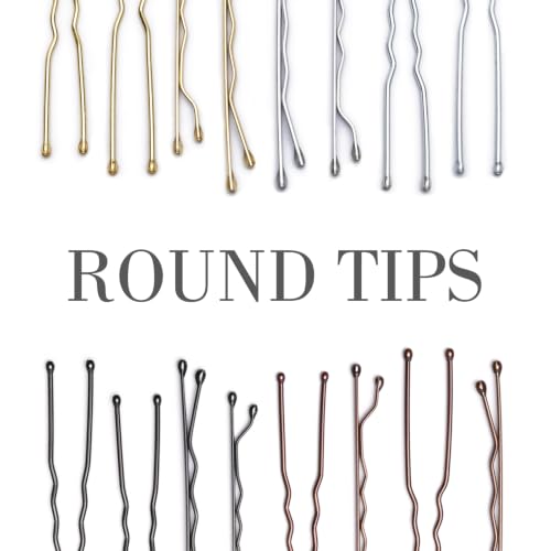 200 Pcs Bobby Pins U Shaped Hair Pins Kit for Women, Black - color: Black