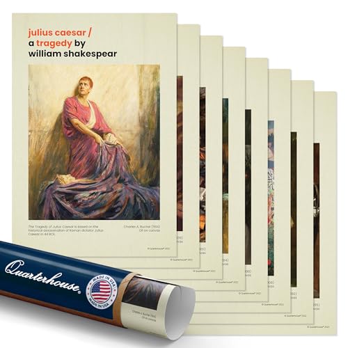 Quarterhouse 8 Poster Shakespeare Classroom Set - color: Shakespeare
