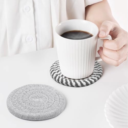 Drink Coasters with Holder, Set of 6 - color: Mix Color