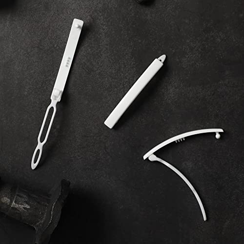 12pcs Hair Barrettes Set for Women and Girls, Hair Clips for Thick Thin Fine Hair, Non-metal Hair Accessories, Non-Slip Grip Handmade Snap Hairpin, BPA Free - color: SN10