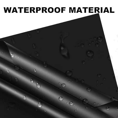 CCIJESW 20 Sheets Flower Bouquet Wrapping Paper Floral Packaging Pure Black - color: 001-Slightly Transparent Black