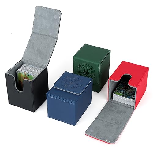 Arkeiliy MTG Deck Box 110+ Storage Sleeved Cards for Magic Commander - color: 4 Pack