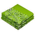 Every-ville Cotton Bandana Handkerchief for Men & Women, 3 Pack - color: Lime Green