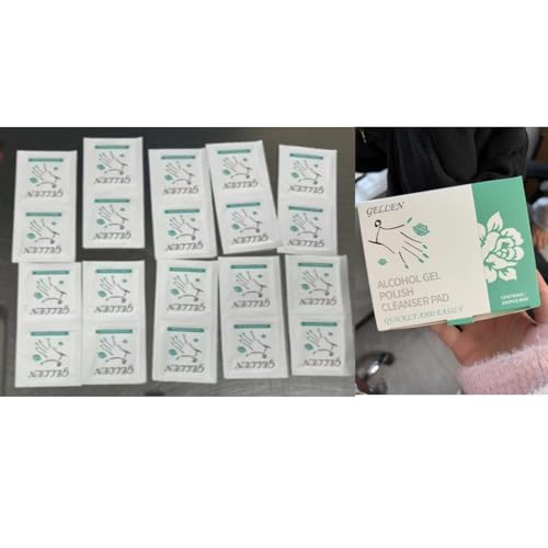 GELLEN Nail Cleanser Pads and Polish Remover Pads 400 Pack with Tools - size: 402PCS (Remover Pads Included)
